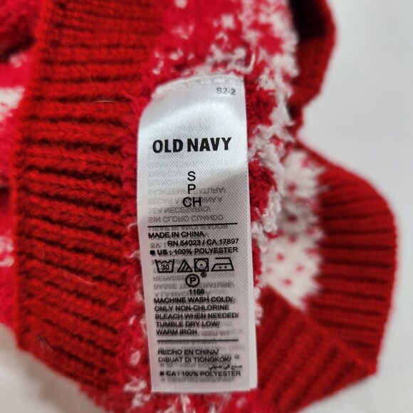 Old Navy Dog Sweater Red/White Sm. - Picture 5 of 5